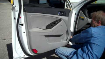 How to Kia Optima Front car stereo Door Speaker Removal 2011 - 2014 replace