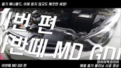 와이어텍코리아 예열 흡기 클리닝(이제 뜯지 않고 세정!) Ver. 12 (아반떼 MD GDI)