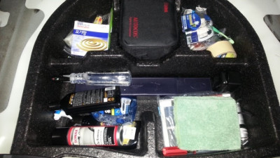 스페어 타이어 자리 수납공간 만들기