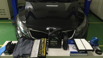 엔진오일, 오일필터, 에어클리너 교체